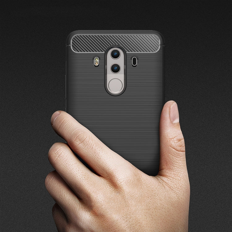 For Huawei Mate 10 Pro Brushed Texture Carbon Fiber Shockproof TPU Rugged Armor Protective Case – Shockproof, TPU, For Mate 10 Pro, For Huawei Mate 10 Pro