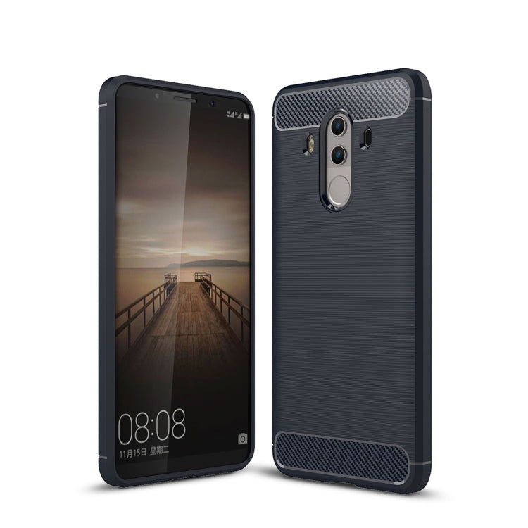 For Huawei Mate 10 Pro Brushed Texture Carbon Fiber Shockproof TPU Rugged Armor Protective Case – Shockproof, TPU, For Mate 10 Pro, For Huawei Mate 10 Pro
