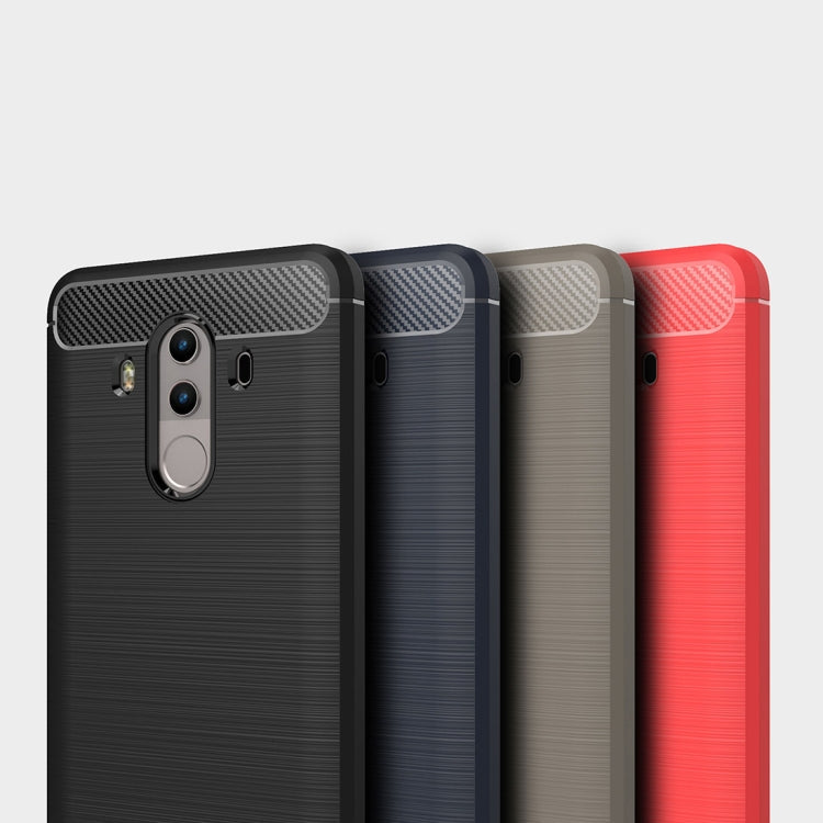 For Huawei Mate 10 Pro Brushed Texture Carbon Fiber Shockproof TPU Rugged Armor Protective Case – Shockproof, TPU, For Mate 10 Pro, For Huawei Mate 10 Pro