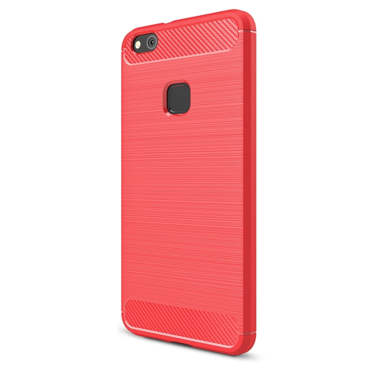 For Huawei P10 Lite Brushed Carbon Fiber Texture Shockproof TPU Protective Cover Case , Huawei P10 Lite – Shockproof, TPU