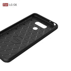 Brushed Carbon Fiber Texture Shockproof TPU Protective Cover Case – Shockproof, TPU, For G6, For LG G6