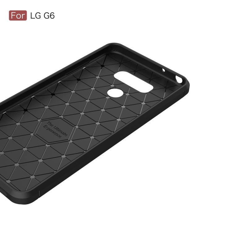 Brushed Carbon Fiber Texture Shockproof TPU Protective Cover Case – Shockproof, TPU, For G6, For LG G6