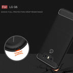 Brushed Carbon Fiber Texture Shockproof TPU Protective Cover Case – Shockproof, TPU, For G6, For LG G6
