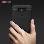 Brushed Carbon Fiber Texture Shockproof TPU Protective Cover Case – Shockproof, TPU, For G6, For LG G6