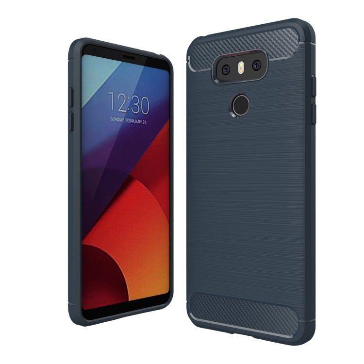 Brushed Carbon Fiber Texture Shockproof TPU Protective Cover Case – Shockproof, TPU, For G6, For LG G6