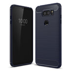 Brushed Texture Carbon Fiber Shockproof TPU Rugged Armor Protective Case – Shockproof, TPU, For LG V30