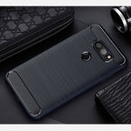 Brushed Texture Carbon Fiber Shockproof TPU Rugged Armor Protective Case – Shockproof, TPU, For LG V30