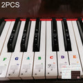 2 PCS 88 / 61 / 54 / 49 Keys Piano Electronic Organ Keyboard Hand Roll Piano Notation Musical Scale Transparent Sticker, 2 PCS Musical Scale Transparent Sticker 2 PCS Musical Scale Transparent Sticker