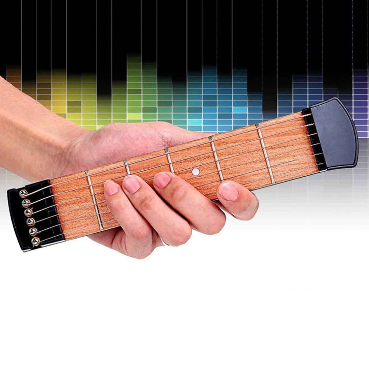 6 Fret Portable Pocket Guitar Practice Tool Gadget for Beginner Chord Fingering Practice Tool, 6 Fret Fingering Practice Tool 6 Fret Fingering Practice Tool