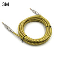 Wooden Guitar Bass Connection Cable Noise Reduction Braid Audio Cable, Cable Length: 3m Default Title