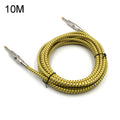 Wooden Guitar Bass Connection Cable Noise Reduction Braid Audio Cable, Cable Length: 10m Default Title