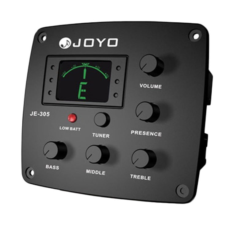 JOYO JE-305 Guitar Pickup 4-Band EQ Preamp Tuner Pickup Equalizer with Tuning Function, JE-305 JE-305