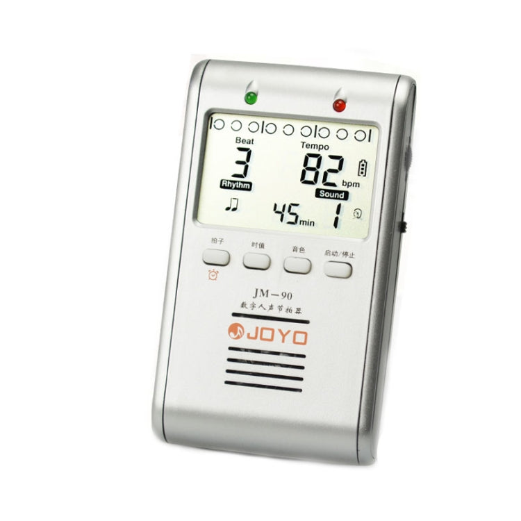 JOYO JM-90 Mini Portable Rechargeable Clip-on LED Indicator Electronic Digital Metronome Tone Generator Tuner for Guitar Violin Ukulele, JM-90 (Black), JM-90 (White) – Durable Build, Easy to Use JM-90 (White) White