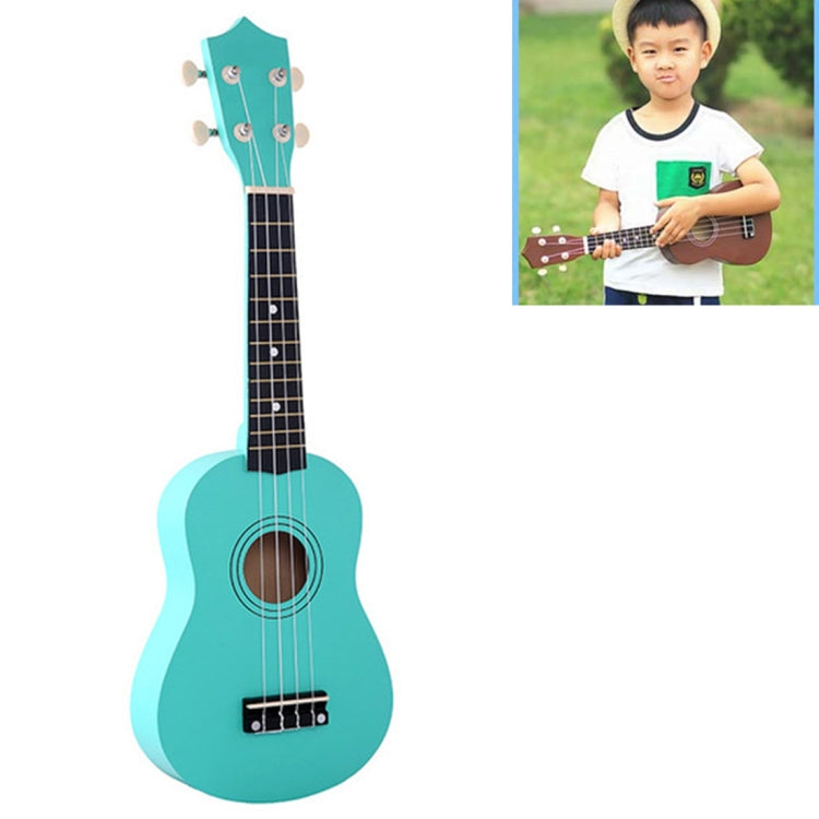 HM100 21 inch Basswood Ukulele Children Musical Enlightenment Instrument – Durable Build, Easy to Use Mint Green