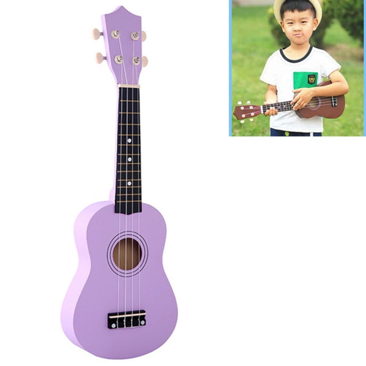 HM100 21 inch Basswood Ukulele Children Musical Enlightenment Instrument – Durable Build, Easy to Use Purple