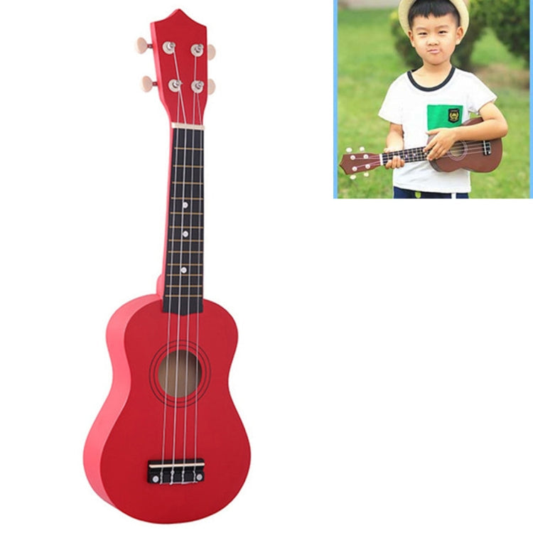 HM100 21 inch Basswood Ukulele Children Musical Enlightenment Instrument – Durable Build, Easy to Use Red