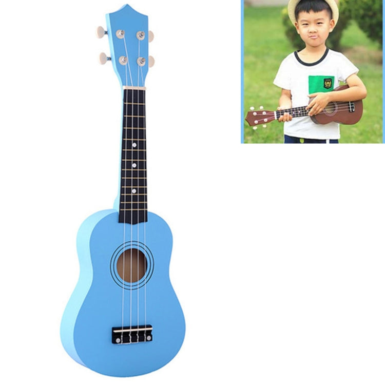 HM100 21 inch Basswood Ukulele Children Musical Enlightenment Instrument – Durable Build, Easy to Use Baby Blue