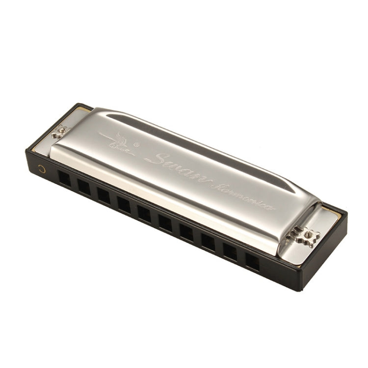 Swan SW1020-7 10 Holes Diatonic Blues Harp Harmonica Adult Student Children Beginner Instruments, SW1020-7 10 Holes Polyphonic Harmonica SW1020-7 10 Holes Polyphonic Harmonica
