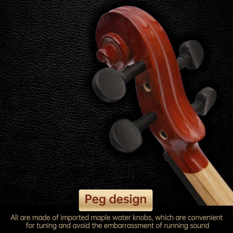 4/4 Full Size Acoustic Violin Handmade Solid Wood Violin, Violin – Aluminum Alloy
