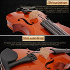 4/4 Full Size Acoustic Violin Handmade Solid Wood Violin, Violin – Aluminum Alloy