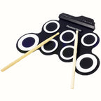 Portable Silicone Hand Roll USB Electronic Drum, USB Electronic Drum(Black), Electronic Drum(Green) USB Electronic Drum(Black) Black