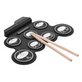Portable Silicone Hand Roll USB Electronic Drum, Black Icon Version, Electronic Drum Black Icon Version Electronic Drum Black Icon Version
