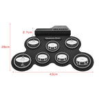 Portable Silicone Hand Roll USB Electronic Drum, Black Icon Version, Electronic Drum Black Icon Version