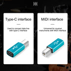 Type-C Female to MIDI Male Universal Adapter for Electronic Musical Instruments – Durable Build, Easy to Use