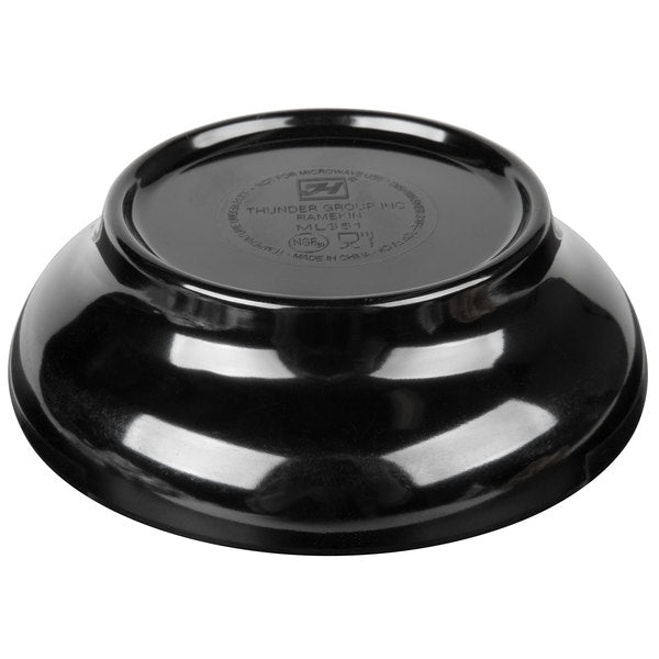 Melamine Black Salsa Dish 4.5oz - Dozen