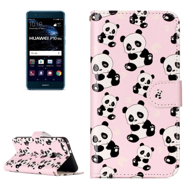 For Huawei P10 Lite Gloss Oil Embossed Panda Pattern Horizontal Flip Leather Case with Holder & Card Slots & Wallet & Photo Frame – Card Slot, Flip, Leather, For Huawei P10 Lite, For P10 Lite For P10 Lite MLC3078D