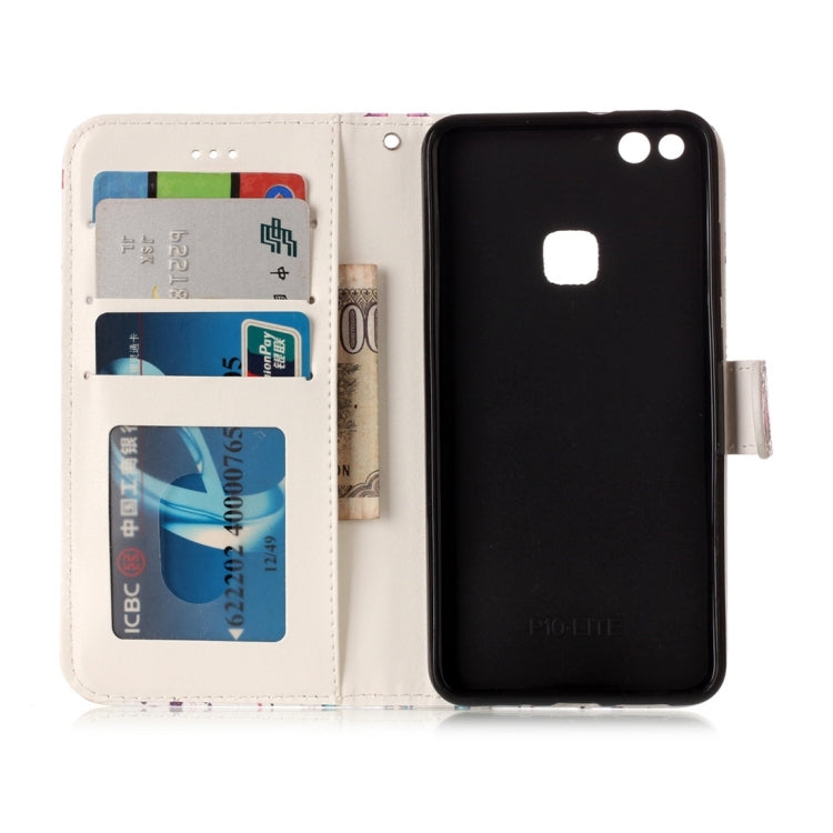 For Huawei P10 Lite Gloss Oil Embossed Panda Pattern Horizontal Flip Leather Case with Holder & Card Slots & Wallet & Photo Frame – Card Slot, Flip, Leather, For Huawei P10 Lite, For P10 Lite