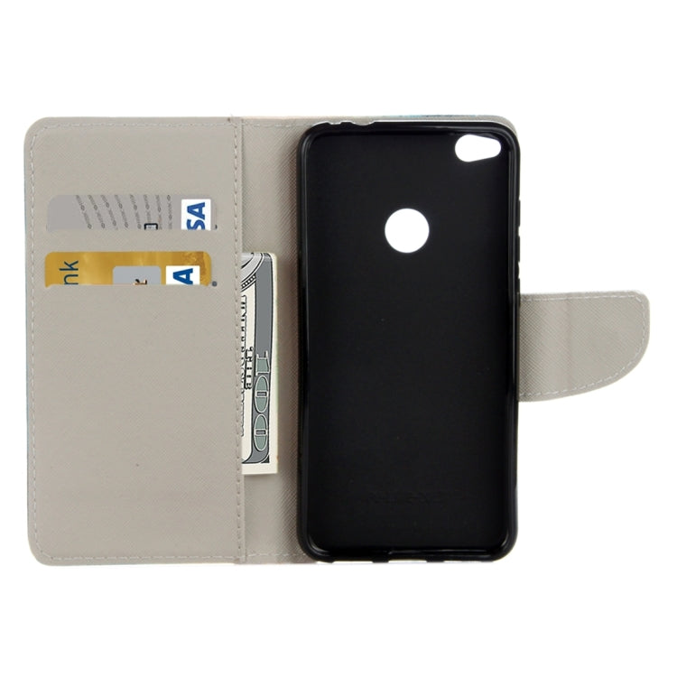 For Huawei P8 Lite (2017) & Honor 8 Lite Green Tree in Bloom Pattern Horizontal Flip Leather Case with Holder & Card Slots & Wallet – Card Slot, Flip, Leather, For P8 Lite (2017) & Honor 8 Lite
