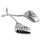 MB-MR011 Motorcycle Modified Universal ABS Skeleton Hand Rear View Mirror Set, Universal Skeleton Hand