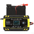 FOXSUR 12V-24V Car Motorcycle Truck Repair Battery Charger AGM Charger, EU Plug, UK Plug, US Plug, EU Plug