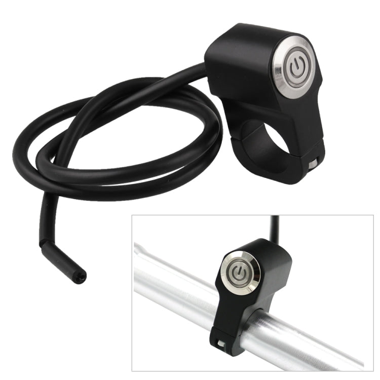 MB-BS001-R Motorcycle Motorcycle Switches 22mm Handlebar Mount Switch Headlight Hazard Brake Light Power Switch with Indicator Light Blue Light