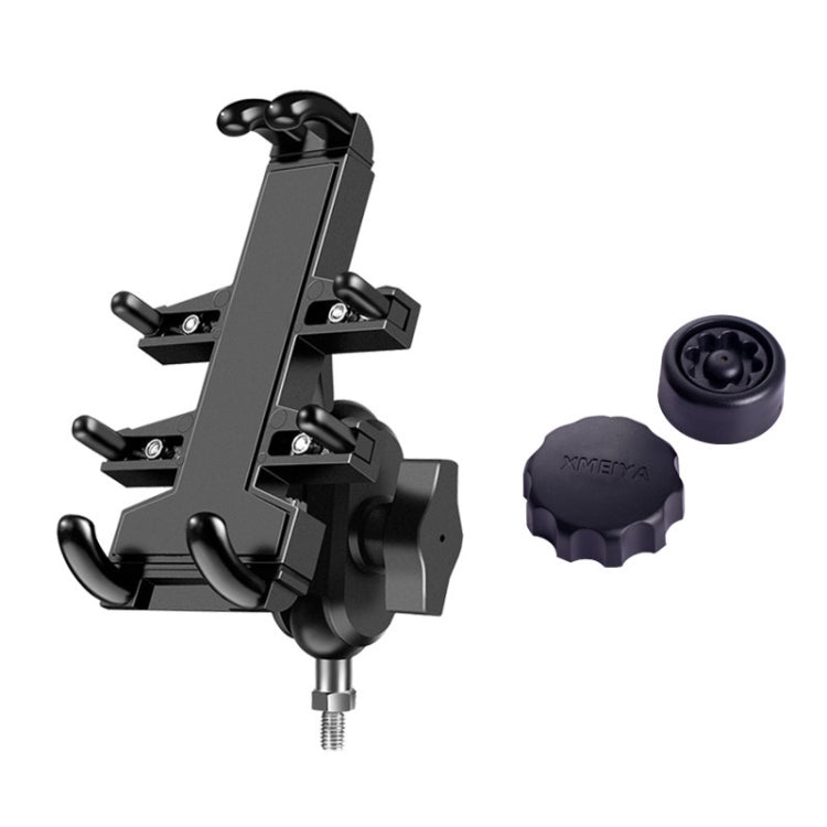 M8 Bolt Ball-Head Motorcycle Multi-function Eight-jaw Aluminum Phone Navigation Bracket with Anti-theft Knobs, M8 Bolt+Anti-theft Knobs M8 Bolt+Anti-theft Knobs