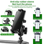 M8 Bolt Ball-Head Motorcycle Multi-function Eight-jaw Aluminum Phone Navigation Bracket with Anti-theft Knobs, M8 Bolt+Anti-theft Knobs