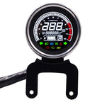 Universal Motorcycle Modified Multi-functional LED Digital Meter Indicator Light Tachometer Odometer Speedometer Oil Meter, LED Digital Meter LED Digital Meter