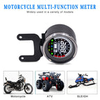 Universal Motorcycle Modified Multi-functional LED Digital Meter Indicator Light Tachometer Odometer Speedometer Oil Meter, LED Digital Meter