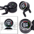 Universal Motorcycle Modified Multi-functional LED Digital Meter Indicator Light Tachometer Odometer Speedometer Oil Meter, LED Digital Meter