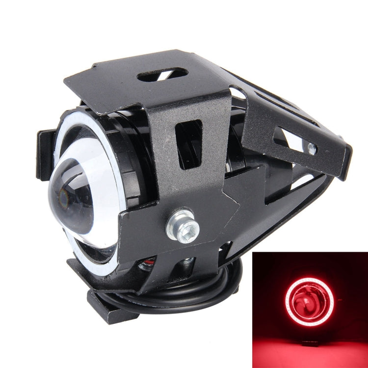 U7 10W 1000LM CREE LED Life Waterproof Headlamp Light with Angel Eyes Light for Motorcycle / SUV, DC 12V, U7 10W 1000LM Red Light, U7 10W 1000LM Blue Light U7 10W 1000LM Red Light Red Light