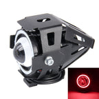 U7 10W 1000LM CREE LED Life Waterproof Headlamp Light with Angel Eyes Light for Motorcycle / SUV, DC 12V, U7 10W 1000LM Red Light, U7 10W 1000LM Blue Light U7 10W 1000LM Red Light Red Light