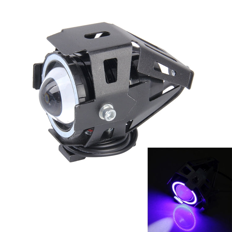 U7 10W 1000LM CREE LED Life Waterproof Headlamp Light with Angel Eyes Light for Motorcycle / SUV, DC 12V, U7 10W 1000LM Red Light, U7 10W 1000LM Blue Light – Waterproof, Aluminum Alloy U7 10W 1000LM Blue Light Blue Light
