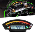 Motorcycle LCD TFT Digital Speedometer 14000RPM 6 Gear Backlight Motorcycle Odometer for 1,2,4 Cylinders Meter, MLS062 – Waterproof MLS062