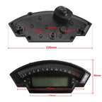 Motorcycle LCD TFT Digital Speedometer 14000RPM 6 Gear Backlight Motorcycle Odometer for 1,2,4 Cylinders Meter, MLS062 – Waterproof