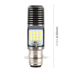 PX15D DC12V / 7.4W Motorcycle LED Headlight with 24LEDs SMD-3030 Lamp Beads, PX15D Style 2 (White Light), PX15D Style 2 (Yellow + White) – Durable Build, Easy to Use