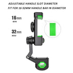 Motorcycle Spherical Compass Phone Holder, Rearview Mirror without Light, Rearview Mirror without Light (Black), Rearview Mirror without Light (Green)