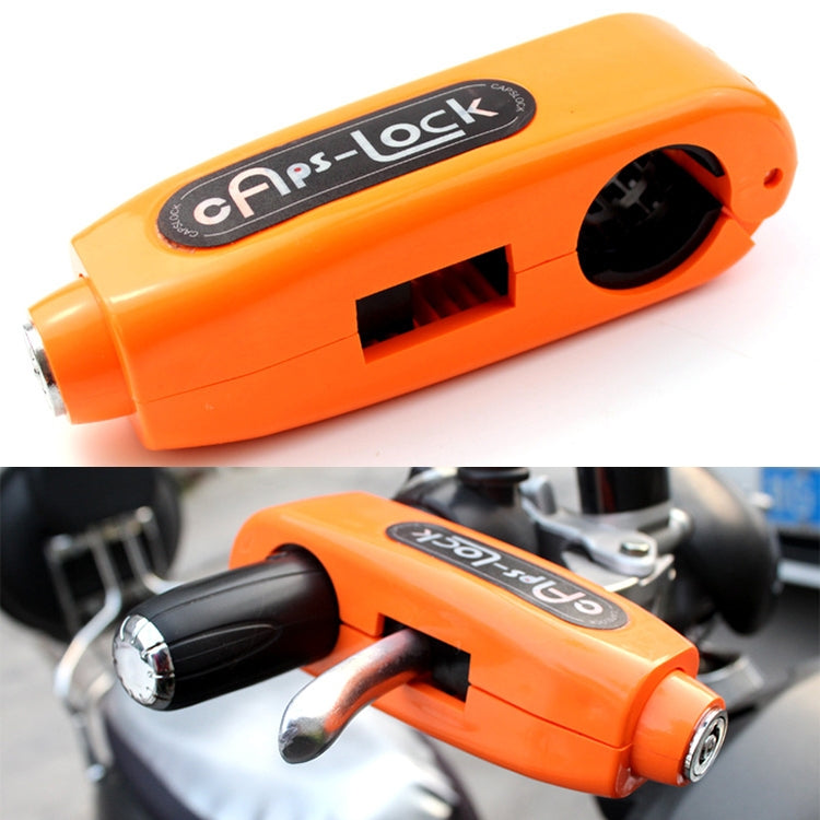 Motorcycle Electric Car Aluminum AlloyThrottle Anti-theft Brake Lock – Aluminum Alloy Orange