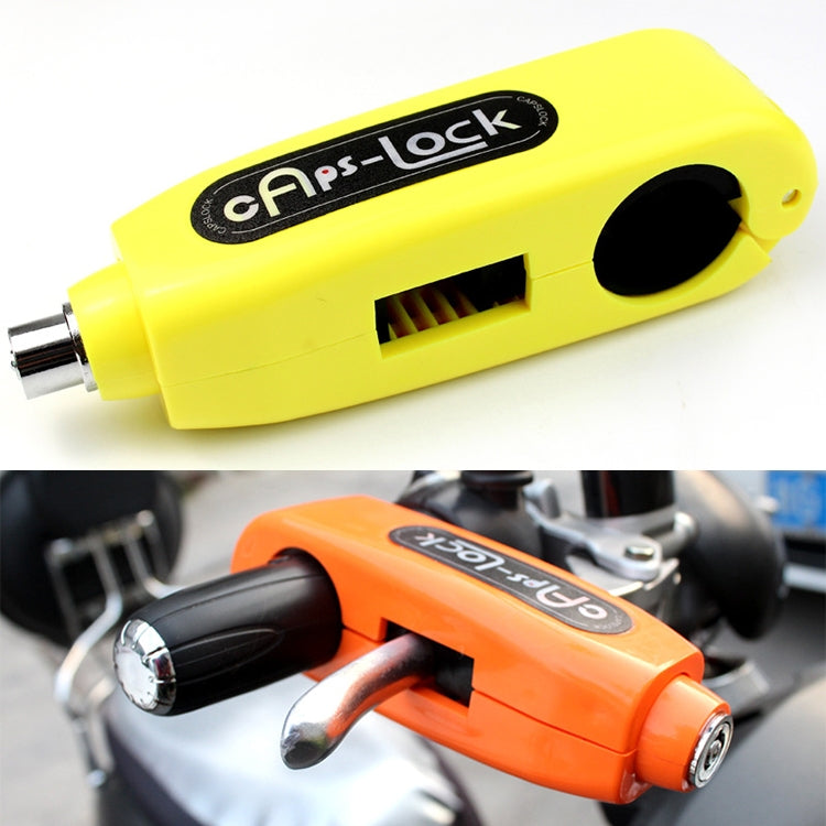 Motorcycle Electric Car Aluminum AlloyThrottle Anti-theft Brake Lock – Aluminum Alloy Yellow