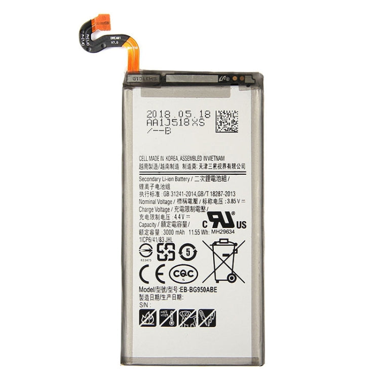 3000mAh Li-Polymer Battery EB-BG950ABE for Samsung Galaxy S8 / G950F / G950A / G950V / G950U / G950T – Durable Build, Easy to Use, For Galaxy S8